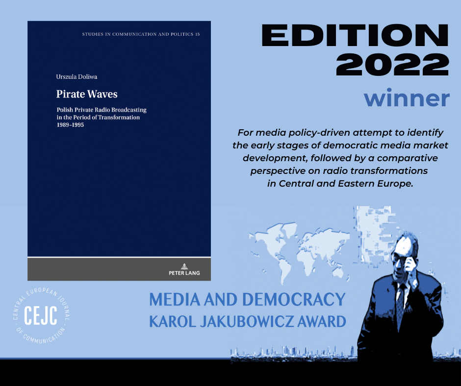 image: Urszula Doliwa Wins the Media and Democracy Karol Jakubowicz Award 2022