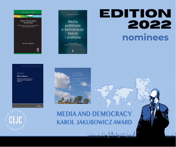 image: Nominees: The Media and Democracy Karol Jakubowicz Award 2022