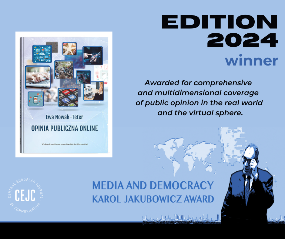 image: Ewa Nowak-Teter Wins the Media and Democracy Karol Jakubowicz Award 2024